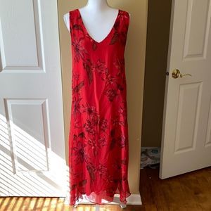 Silk Red Dress L